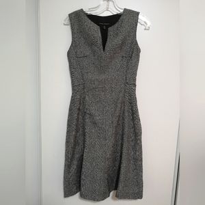 NWOT SANDRA ANGELOZZI FEMME DE CARRIÈRE TWEED WOOL DRESS. SIZE 30.